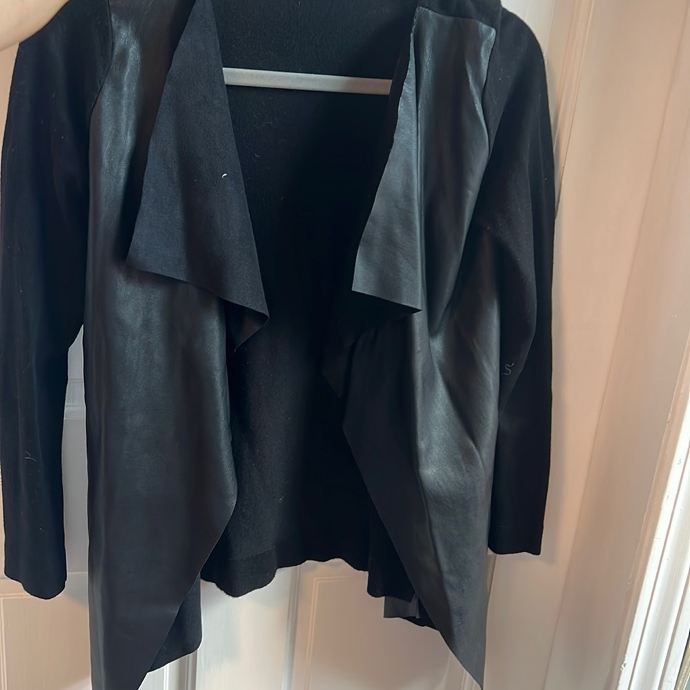 Leather black jacket